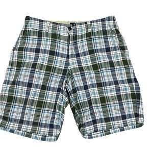 Gap Men’s 34 Plaid Cotton Shorts green and blue BUNDLE to Save!!!